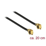 Delock MHF/U.FL F/F antenna kábel 0.2m fekete LP-068 