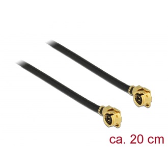 Delock MHF/U.FL F/F antenna kábel 0.2m fekete LP-068 