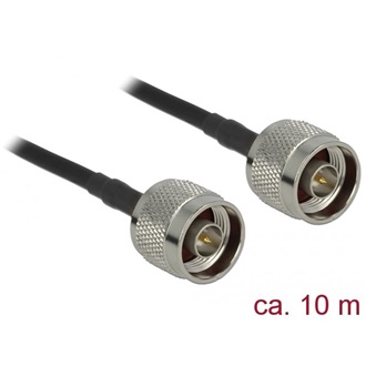 Delock N -> N M/M antenna kábel 10m fekete LMR195