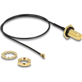 Delock RP-SMA -> MHF I M/M antenna kábel 0.35m fekete 1.13
