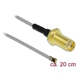 Delock SMA -> MHF 4L F/M antenna kábel 0.2m szürke 1.37