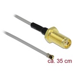 Delock SMA -> MHF 4L F/M antenna kábel 0.35m szürke 1.37