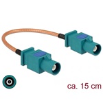 Delock Antennakábel, FAKRA Z-dugó > FAKRA Z-dugó, RG-316 15 cm