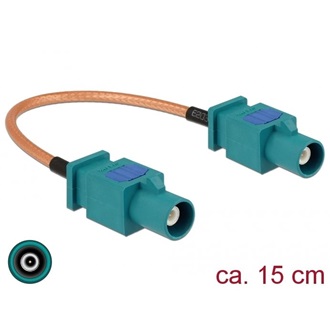 Delock Antennakábel, FAKRA Z-dugó > FAKRA Z-dugó, RG-316 15 cm