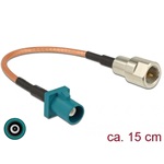 Delock Antennakábel, FAKRA Z-dugó > FME-dugó, RG-316 15 cm