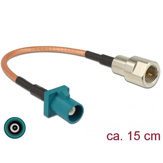 Delock Antennakábel, FAKRA Z-dugó > FME-dugó, RG-316 15 cm