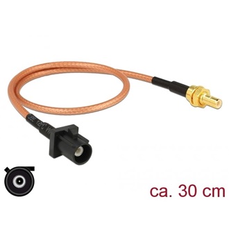 Delock Antennakábel, FAKRA Z-dugó > SMB-dugó, RG-316 30 cm