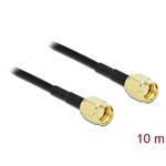 Delock RP-SMA -> RP-SMA M/M antenna kábel 0.1m fekete LMR/CFD100