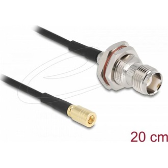 Delock Antennakábel TNC-hüvely apa SMB-dugó RG-174, 20 cm