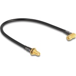 Delock SMA -> SMA M/F antenna kábel 0.3m fekete egyenes/90°