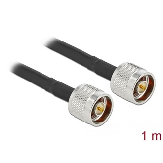 Delock N -> N M/M antenna kábel 1m fekete low loss