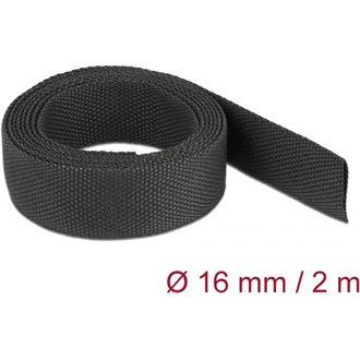 Delock Anyag hőre zsugorodó cső 2 m x 16 mm szugorodási arány 2:1 fekete