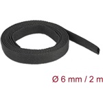 Delock Anyag hőre zsugorodó cső 2 m x 6 mm szugorodási arány 2:1 fekete