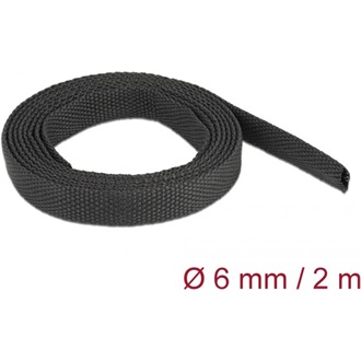 Delock Anyag hőre zsugorodó cső 2 m x 6 mm szugorodási arány 2:1 fekete