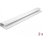 Delock Asztalalatti kábelcsatorna 57 x 25 mm foglalatú és 400 mm hosszú, 2 db. fehér