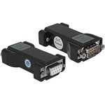 Delock Serial RS-232 DB9 -> TTL 5V F/M adapter fekete ESD védelemmel 3kV