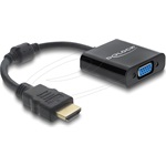 Delock Átalakító HDMI dugó - VGA aljzat fekete