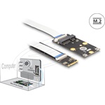 Delock Átalakító, M.2 aljzat B+M nyílással, csatlakozódugó - 1 x Mini PCIe-nyílás fél méretben / teljes méretben rugalma