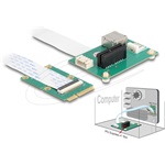 Delock Átalakító Mini PCIe apa - PCI Express x1 csatlakoztató hajlékony kábellel és USB porttal