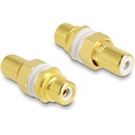 Delock RCA -> RCA F/F adapter fehér gyűrüvel