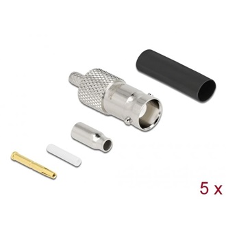 Delock BNC anya RG-174 / RG-316 krimpelésére illeszkedő süllyesztő csővel