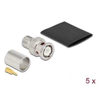 Delock BNC apa LMR 400 krimpelésére illeszkedő süllyesztő csővel