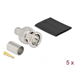 Delock BNC apa RG6 krimpelésére illeszkedő süllyesztő csővel