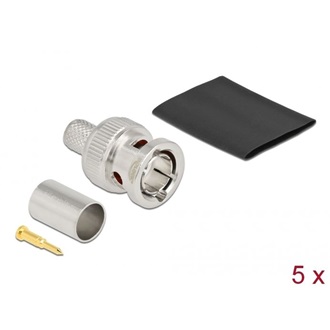 Delock BNC apa RG6 krimpelésére illeszkedő süllyesztő csővel