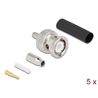 Delock BNC apa RG-174 / RG-316 krimpelésére illeszkedő süllyesztő csővel