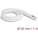 Delock Befont karmantyú zipzáras szorítóval hőállóság egészen 1 m x 20 mm-es fehér