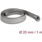 Delock Befont karmantyú zipzáras szorítóval hőállóság egészen 1 m x 20 mm-es szürke