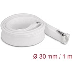 Delock Befont karmantyú zipzáras szorítóval hőállóság egészen 1 m x 30 mm-es fehér