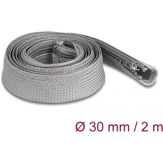 Delock Befont karmantyú zipzáras szorítóval hőállóság egészen 2 m x 30 mm-es szürke