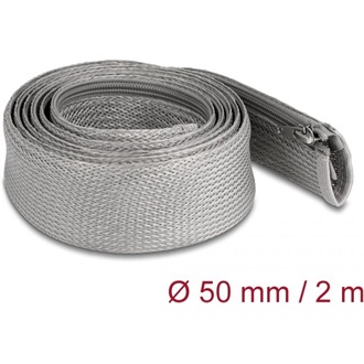 Delock Befont karmantyú zipzáras szorítóval hőállóság egészen 2 m x 50 mm-es szürke