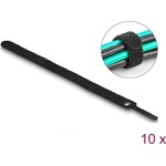 Delock Befűzős kábelkötegelő hossza 200 mm fekete 12 mm, 10 db.