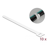Delock Befűzős kábelkötegelő hossza 200 mm szépessége 12 mm, 10 db. Fehér