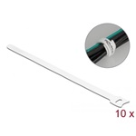 Delock Befűzős kábelkötegelő hossza 250 mm szépessége 12 mm, 10 db. Fehér