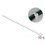 Delock Befűzős kábelkötegelő hossza 300 mm szépessége 12 mm, 10 db. Fehér