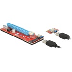 Delock Bővítőkártya PCI Express x1 > PCI Express x16, 60 cm-es USB-kábellel