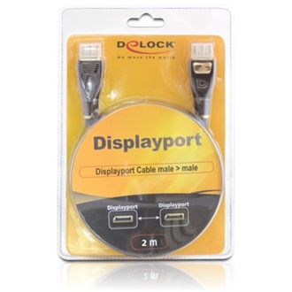 Delock Displayport M/M video jelkábel 2m Premium