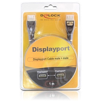Delock Displayport M/M video jelkábel 1m Premium