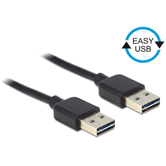 Delock Easy-USB A - Easy-USB M/M adatkábel 5m fekete
