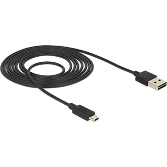Delock USB-A 2.0 -> EasyUSB micro-B M/M adatkábel 2m fekete