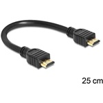 Delock HDMI 1.4 M/M video jelkábel 0.25m fekete