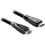 Delock HDMI M/M video jelkábel 5m Premium fekete