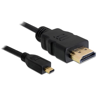 Delock HDMI 1.4 -> HDMI micro D M/M video jelkábel 1m