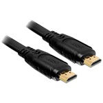 Delock HDMI 1.4 -> HDMI 1.4 M/M video kábel 2m fekete lapos kivitel