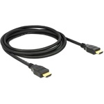 Delock HDMI 2.0 M/M video jelkábel 2m fekete