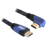 Delock HDMI 1.4 M/M video jelkábel 5m fekete High Speed 90