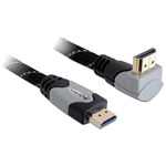 Delock HDMI 1.4 - HDMI 1.4 M/M video kábel 3m egyenes/90°